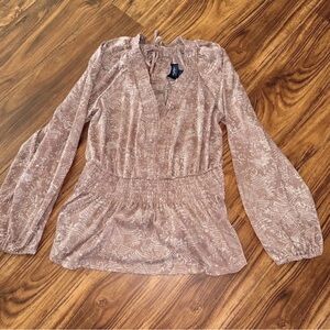 Buckle Women's Blouse in Tan